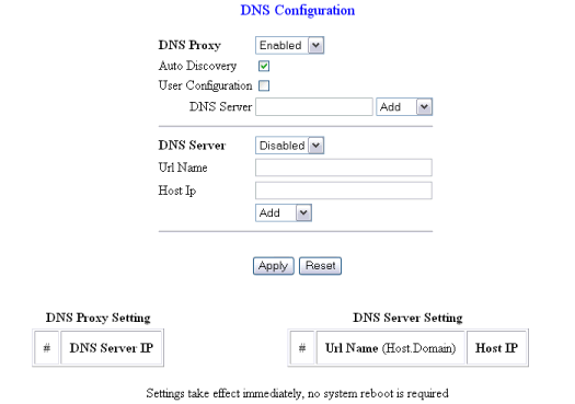 dns config