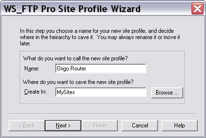 site name