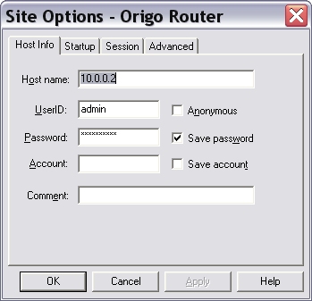 host info