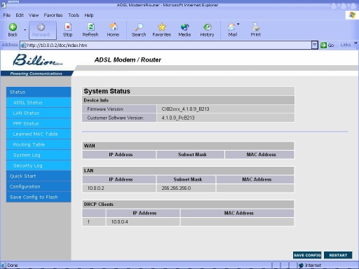 home page