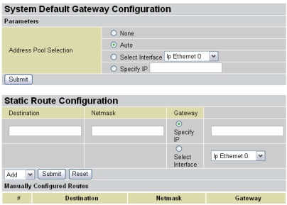 system gateway config