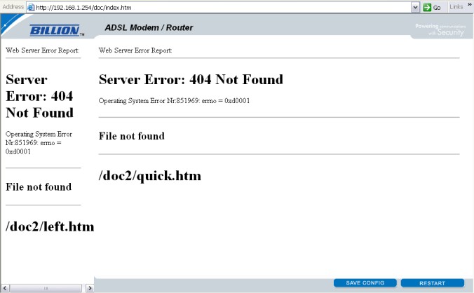 error 404 - file not found