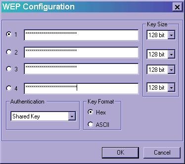 WEP config